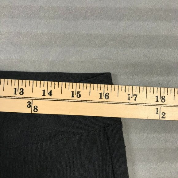 Eileen Fisher Pants Womens Large Black Stretch Straight Leg Casual Trousers - Picture 6 of 9